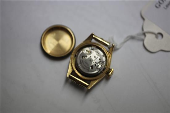 A ladys 18ct gold Tudor Oyster Princess automatic wrist watch,